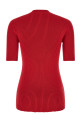Свитер с ребристой вязкой  Красный PRADA P24E3QSOOO6584F0011