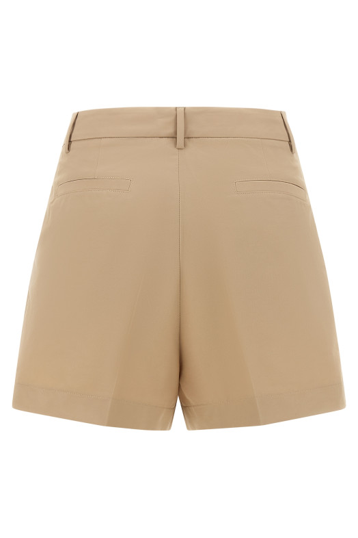 Bermuda shorts with pleats Brown
