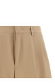 Bermuda shorts with pleats Brown
