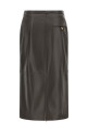 Leather skirt Brown