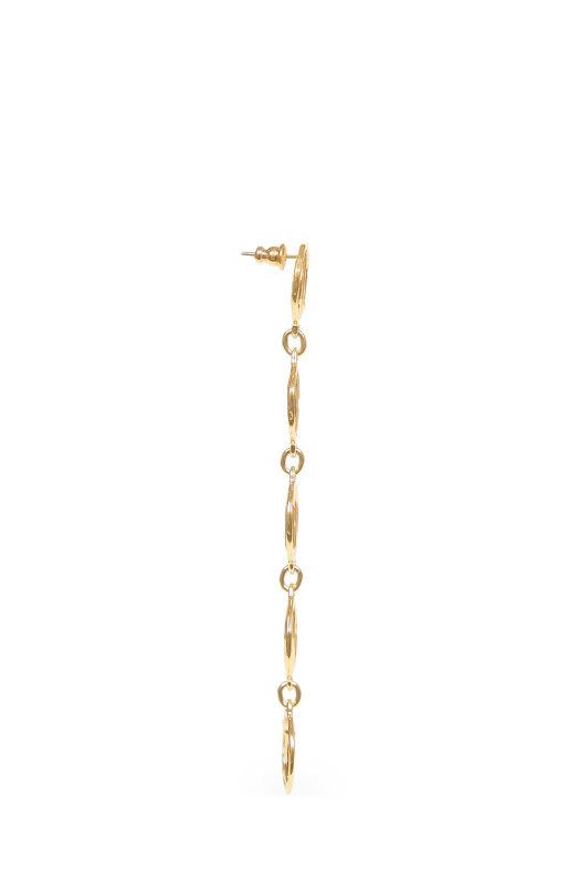 'Script' earrings Gold
