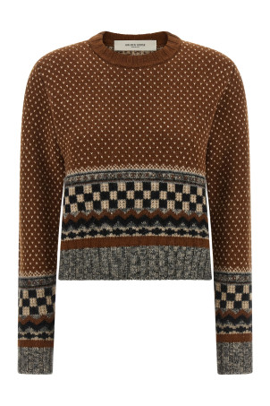 'Journey' jacquard sweater Brown