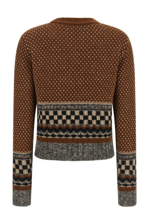 'Journey' jacquard sweater Brown