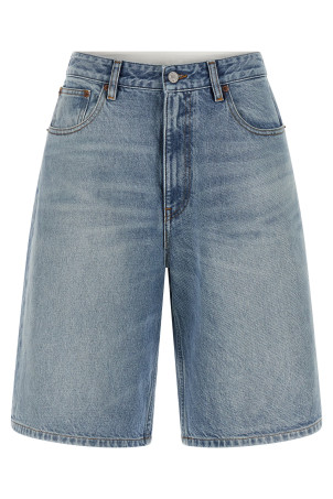 White carré bermuda shorts BLUE