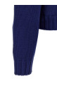 Color block details cardigan Blue