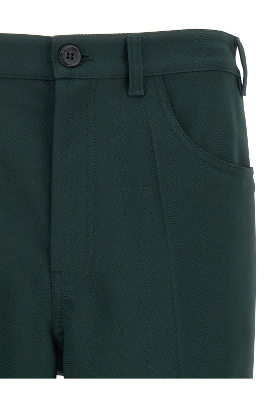 Technical twill pants Green