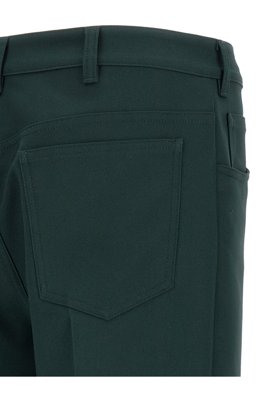 Technical twill pants Green