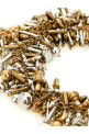 'Embroidered Scarf' necklace Gold