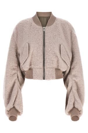 'Secchia Cropped Flight' bomber jacket Pink