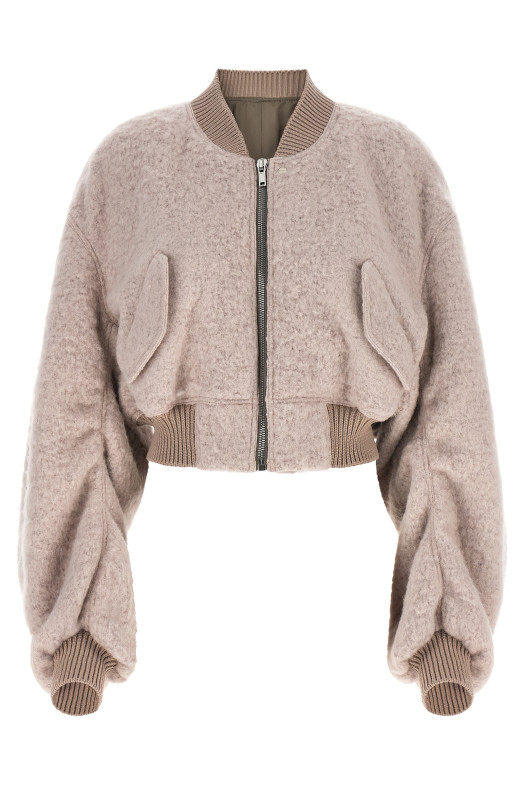 'Secchia Cropped Flight' bomber jacket Pink