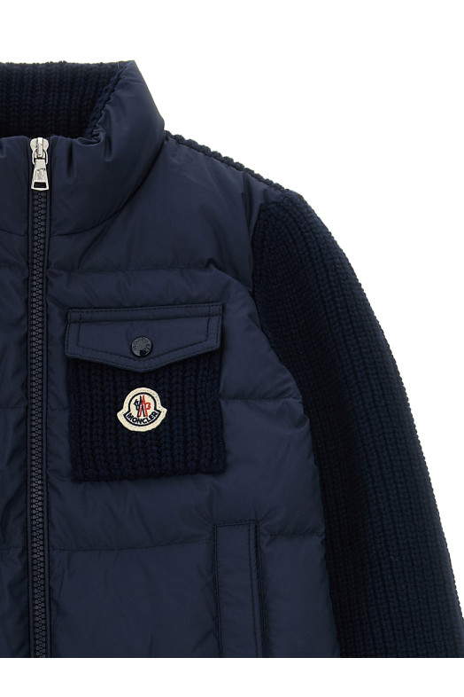 Кардиган с подкладкой, синий MONCLER ENFANT L29549B00005M4281745