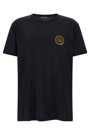 Logo patch t-shirt Blue