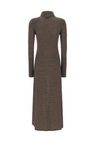 Turtleneck dress Beige