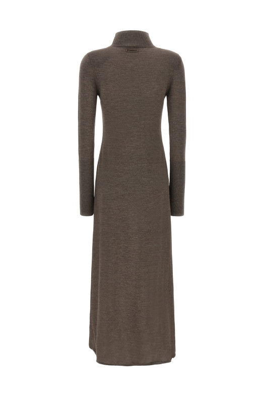 Turtleneck dress Beige