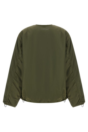 Sculptural hem jacket Green