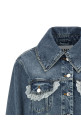 Denim and lace jacket Blue