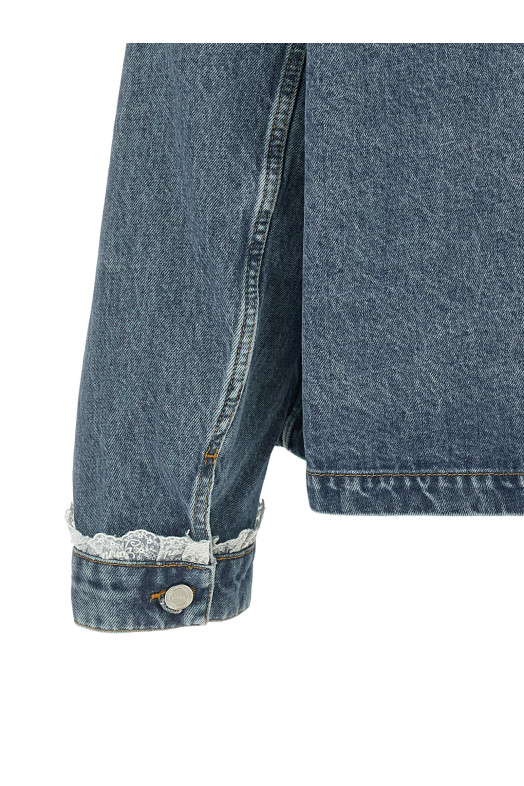 Denim and lace jacket Blue