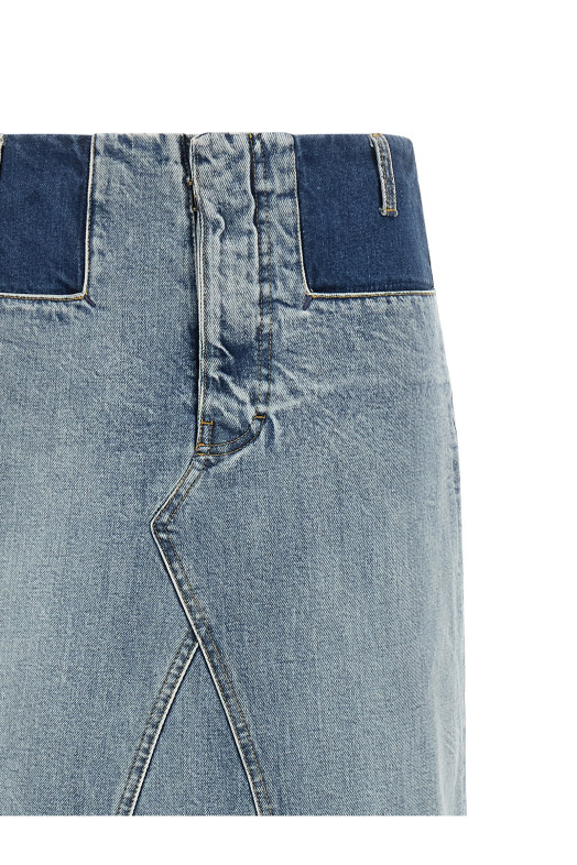 Denim skirt BLUE