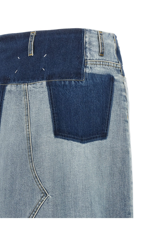 Denim skirt BLUE