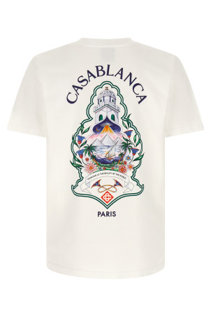 'Hotel Emblem' print T-shirt White