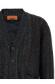Greek pattern cardigan Blue
