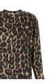 Silk dress Brown