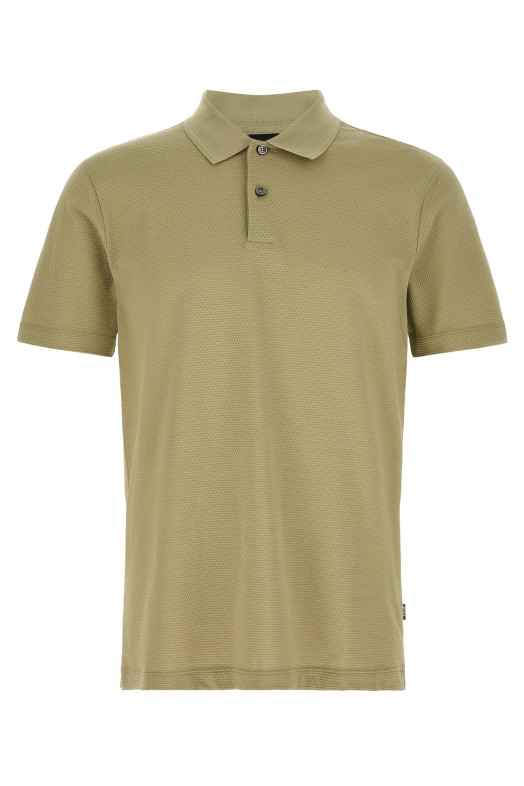 Honeycomb polo shirt Beige