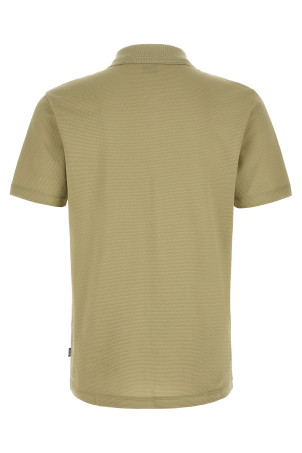 Honeycomb polo shirt Beige