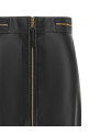 Кожаная юбка, чёрная ELISABETTA FRANCHI GP01Z66E2110