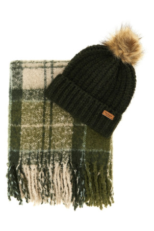 'Saltburn' set: cap + scarf Multicolor