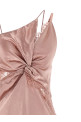 Satin and lace dress Pink