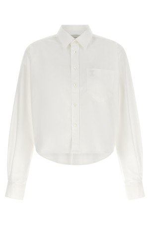 'Ami de Coeur' cropped shirt White