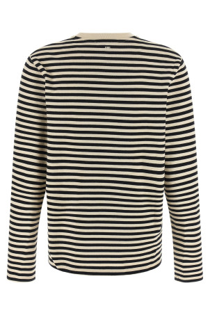 'Ami de Coeur' marinière T-shirt Black-grey