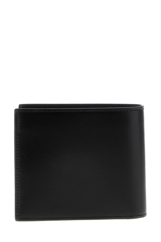 Кожаный кошелек с логотипом, черный SAINT LAURENT 6077271JB0U1000