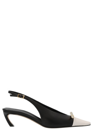 'Bico' slingbacks Black-grey