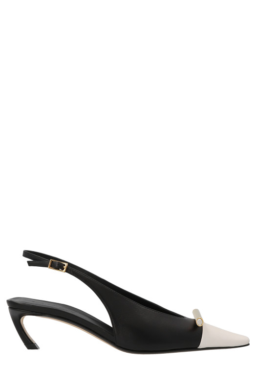 'Bico' slingbacks Black-grey