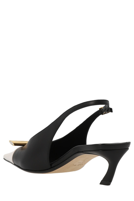 'Bico' slingbacks Black-grey