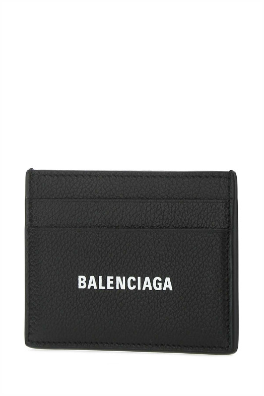 Черный кожаный держатель для карт Black BALENCIAGA (5943091IZI3)