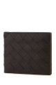 Темно-коричневый кожаный кошелек BOTTEGA VENETA (605721VCPQ4)