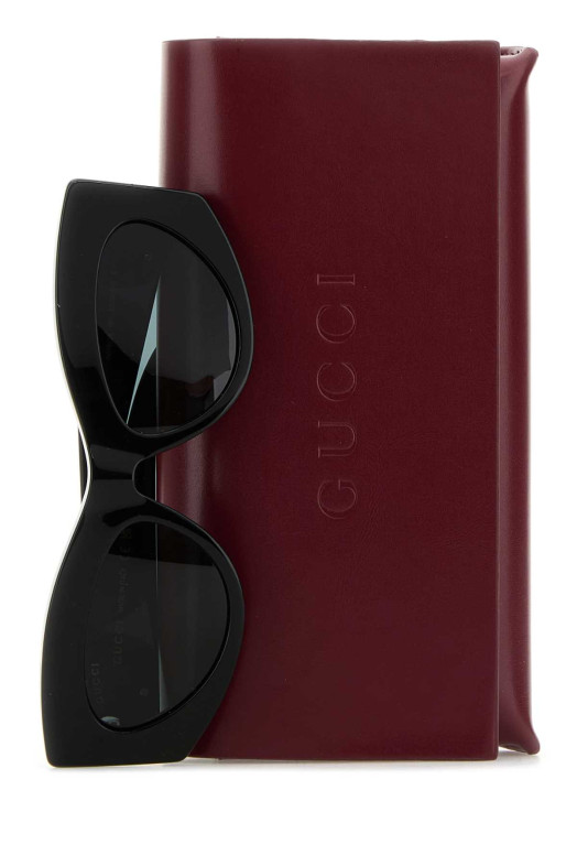 Черные ацетатные солнцезащитные очки GUCCI (819536J0740)