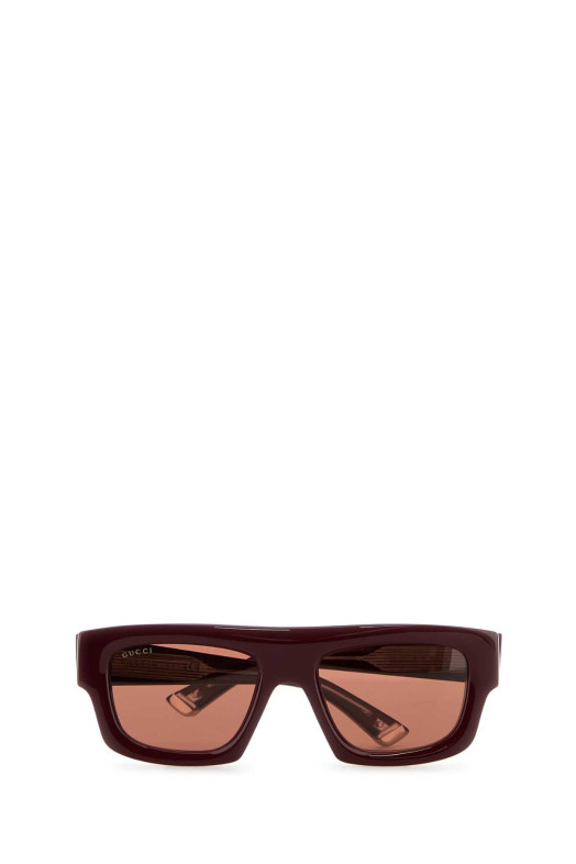 Солнцезащитные очки GUCCI из ацетата бордового цвета (823843J0740)