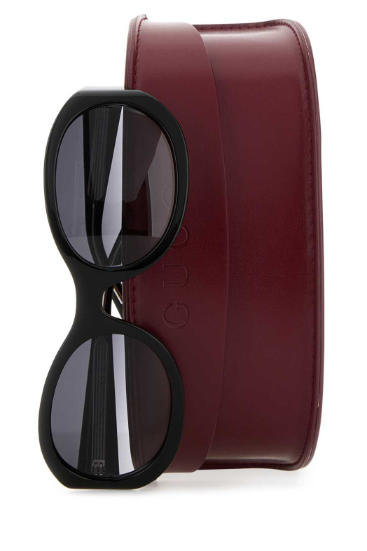Черные ацетатные солнцезащитные очки GUCCI (831871J0740)