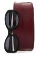 Черные ацетатные солнцезащитные очки GUCCI (831871J0740)