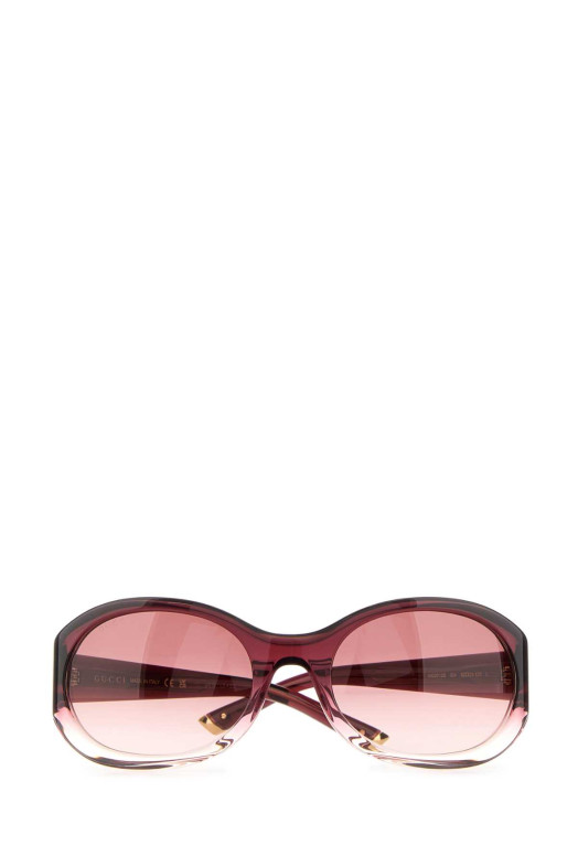 Солнцезащитные очки GUCCI из ацетата бордового цвета (831871J0740)