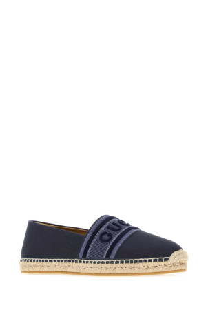 Navy blue canvas espadrilles GUCCI (855716FAFQV)
