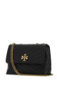 Маленька чорна шкіряна сумка через плече «Kira» від TORY BURCH (90452)