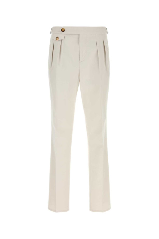 Chalk stretch cotton pant BRUNELLO CUCINELLI (M289LM5030)