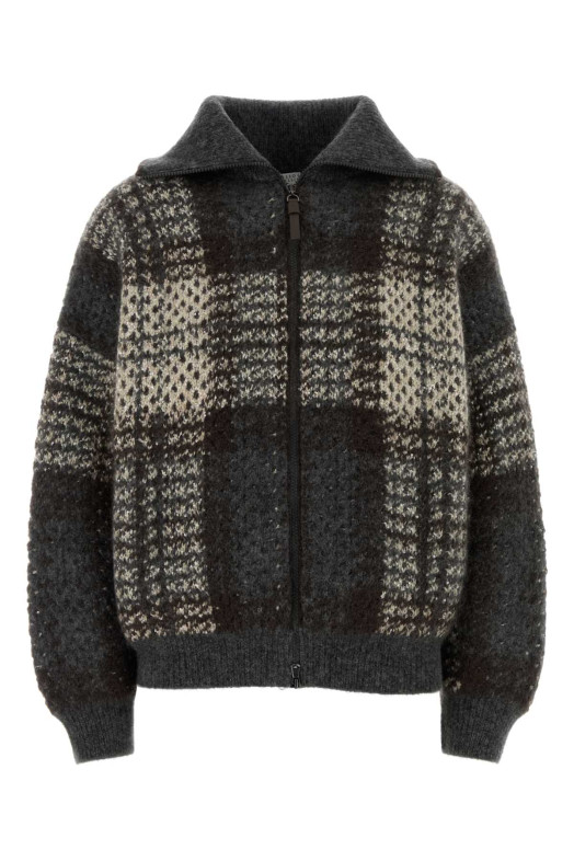 Embroidered mohair blend cardigan BRUNELLO CUCINELLI (MMT571726)