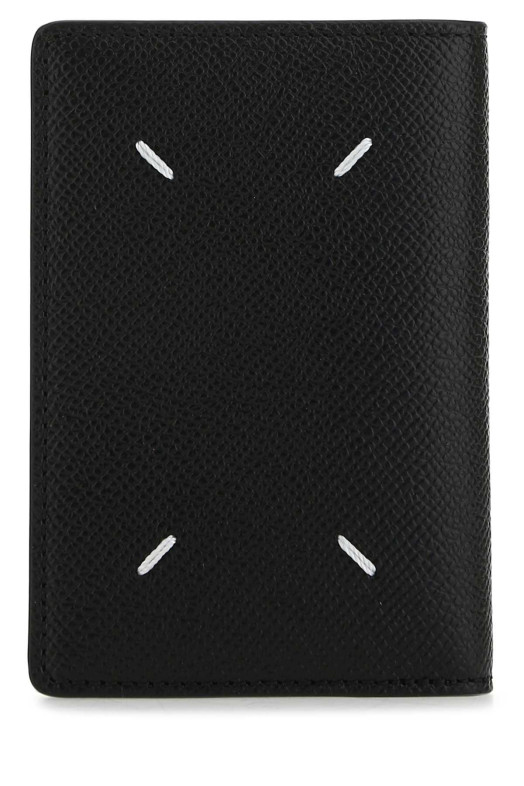 Black leather card holder MAISON MARGIELA (S55UI0203P4745)