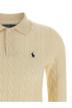 Поло с плетеным узором, белого цвета POLO RALPH LAUREN 211972132001